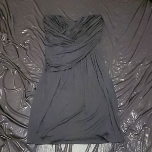Express  Strapless black dress